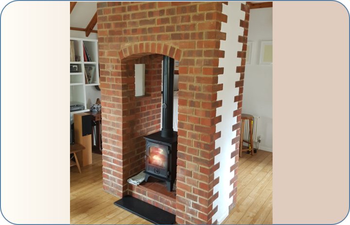 Hunter Hawk Double Sided Single length stove with two doors